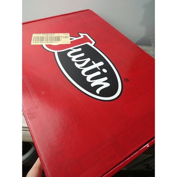 Justin Gypsy Raya Brown & Turquoise Water Buffalo Cowgirl Boots 9B Wide Toe 12" - Picture 8 of 8